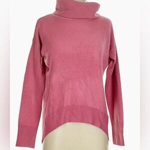 PRIMARK Sweater: Soft, Dusty Pink, Wolly Felt Turtleneck, Over-sized (L)